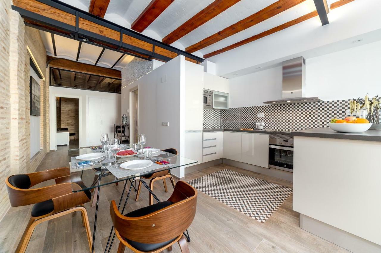 발렌시아 Florit Flats - Center Luxurious 1Br 1Ba Terrace Wi-Fi Ac 아파트 외부 사진